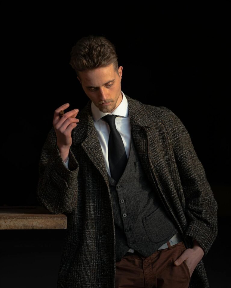 golf gifts for men who smoke cigars - sophisticated man smoking premium cigar