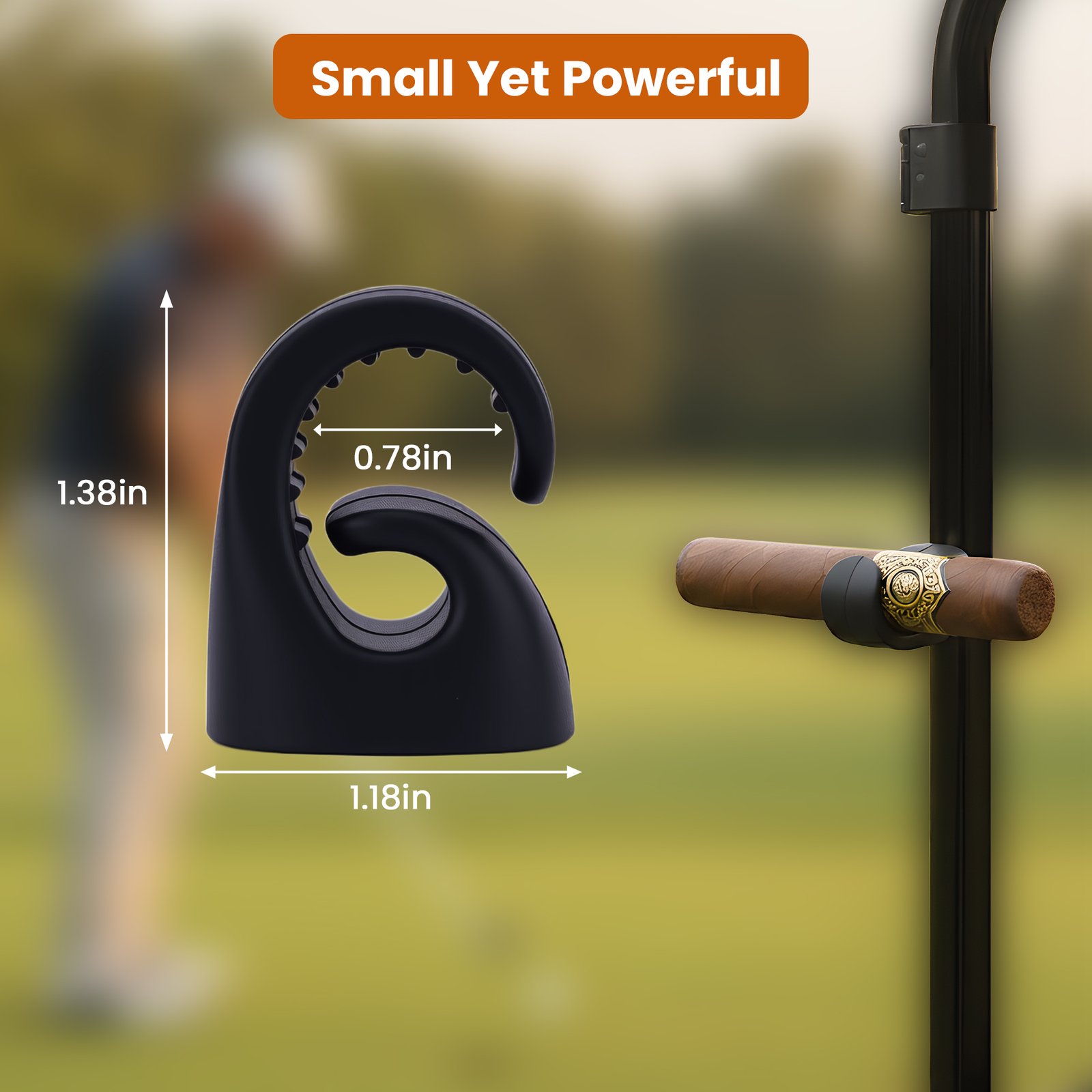 Cigar Clip Strong Magnet Golf Cart Accessory