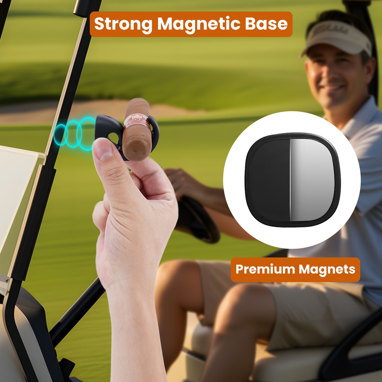 Cigar Holder 2 Pack Golf Accessory Set